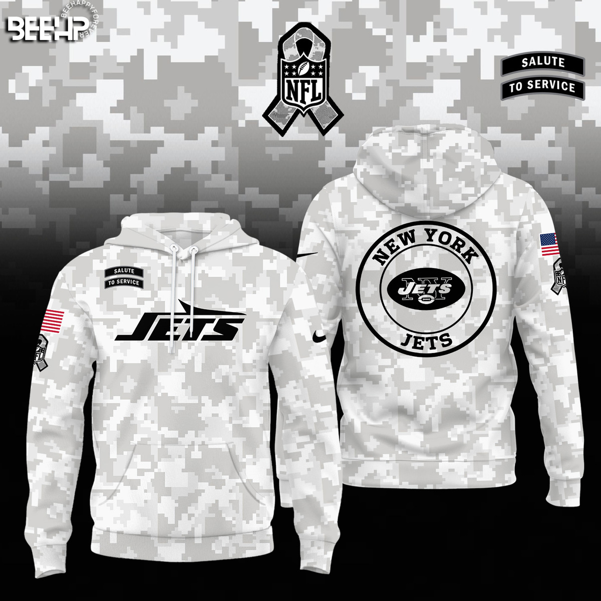 New York Jets Camo Salute to Service Combo - Famjoys New York Jets Camo Salute to Service Combo - Famjoys