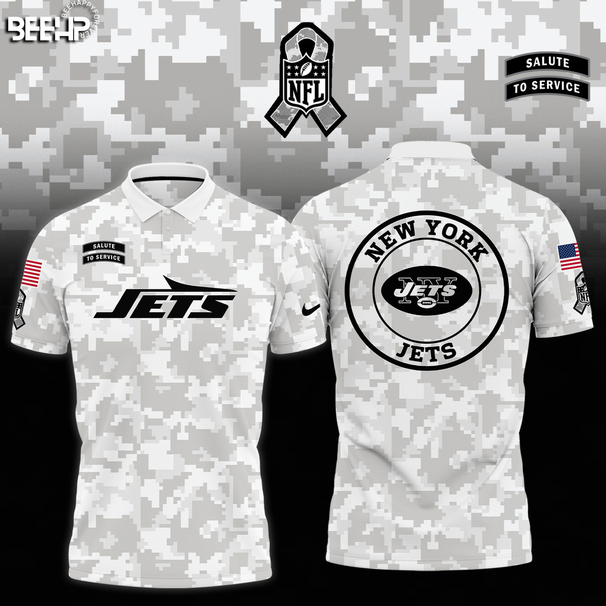 New York Jets Camo Salute to Service Combo - Famjoys New York Jets Camo Salute to Service Combo - Famjoys