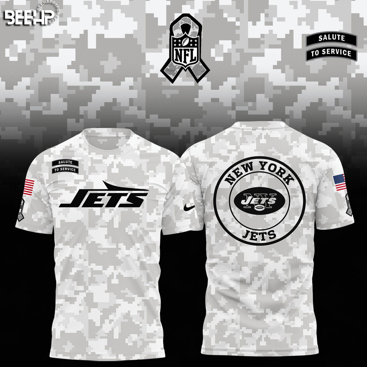 New York Jets Camo Salute to Service Combo - Famjoys New York Jets Camo Salute to Service Combo - Famjoys