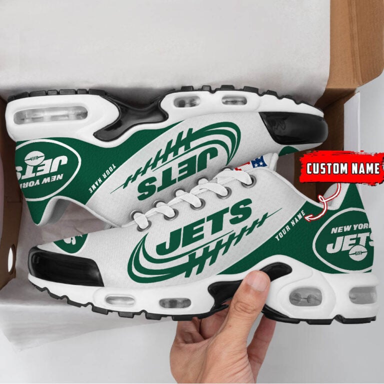 New York Jets Custom Name-TN Shoes And Baseball Jersey Shirt Perfect Gift-DS001 - Famjoys New York Jets Custom Name-TN Shoes And Baseball Jersey Shirt Perfect Gift-DS001 - Famjoys