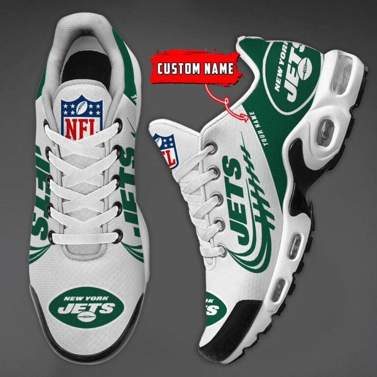 New York Jets Custom Name-TN Shoes And Baseball Jersey Shirt Perfect Gift-DS001 - Famjoys New York Jets Custom Name-TN Shoes And Baseball Jersey Shirt Perfect Gift-DS001 - Famjoys