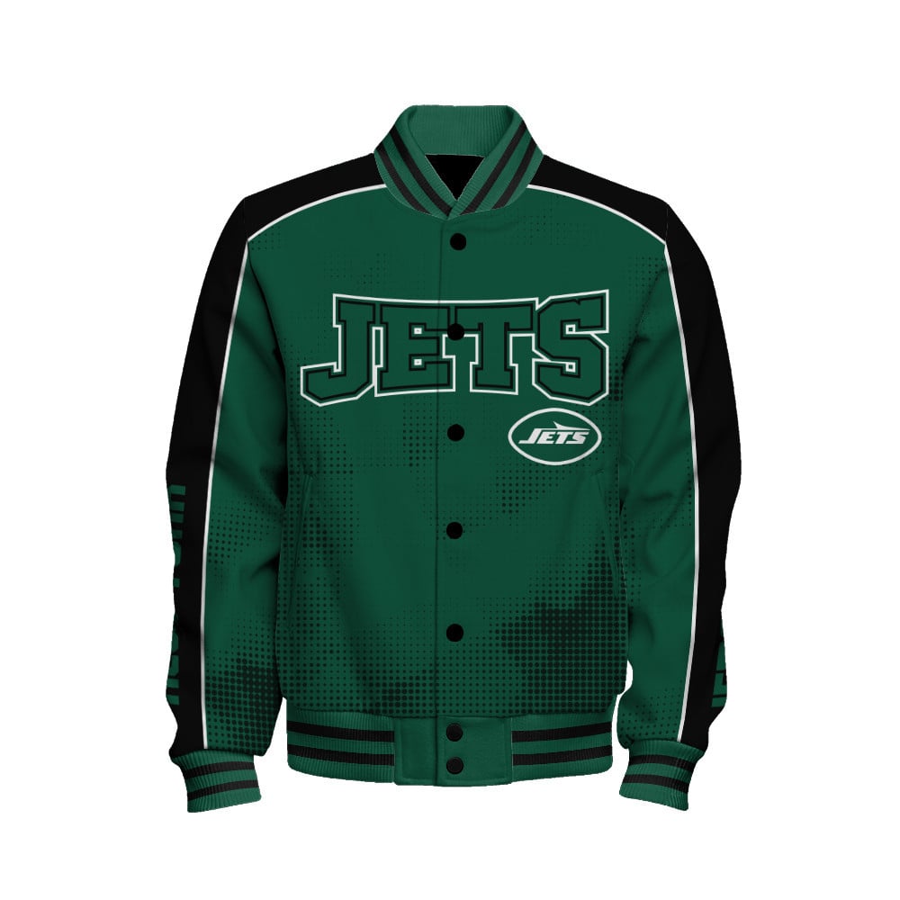 New York Jets - Heart Beats In Unison Unisex Varsity Jacket - Famjoys New York Jets - Heart Beats In Unison Unisex Varsity Jacket - Famjoys