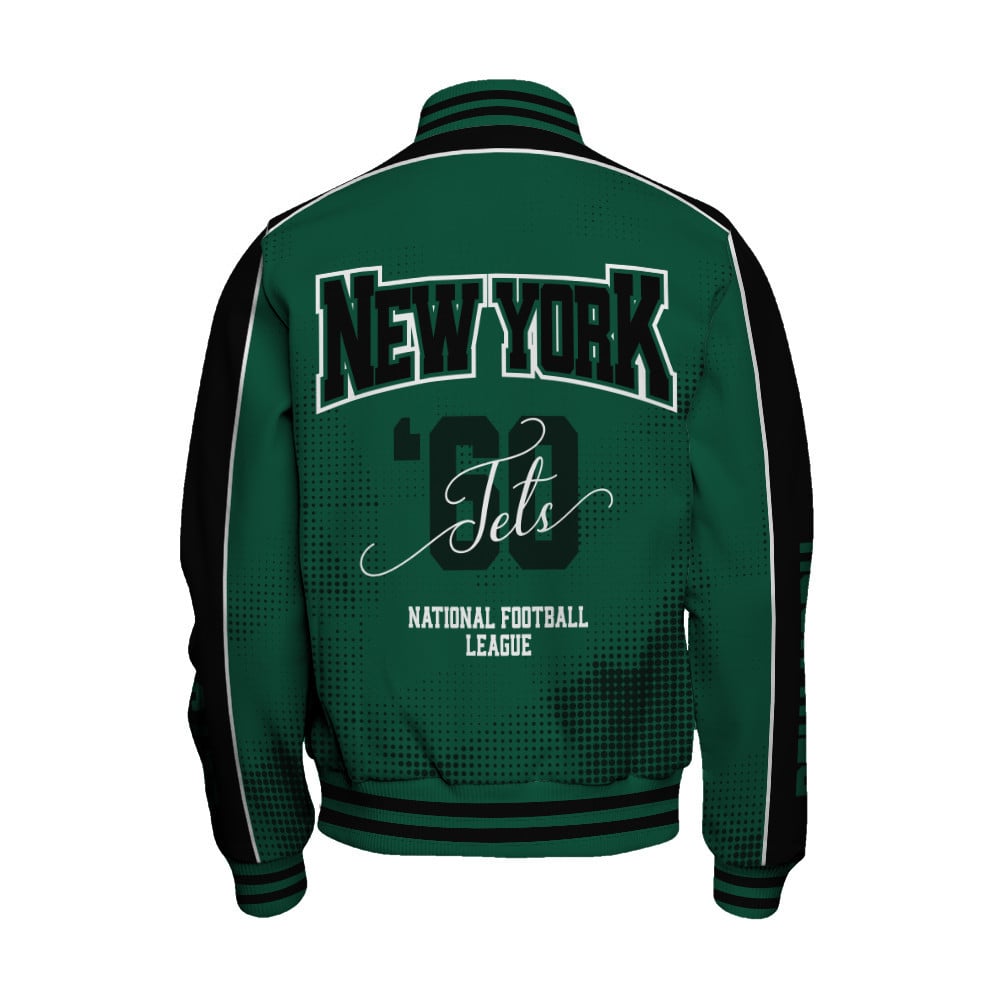 New York Jets - Heart Beats In Unison Unisex Varsity Jacket - Famjoys New York Jets - Heart Beats In Unison Unisex Varsity Jacket - Famjoys
