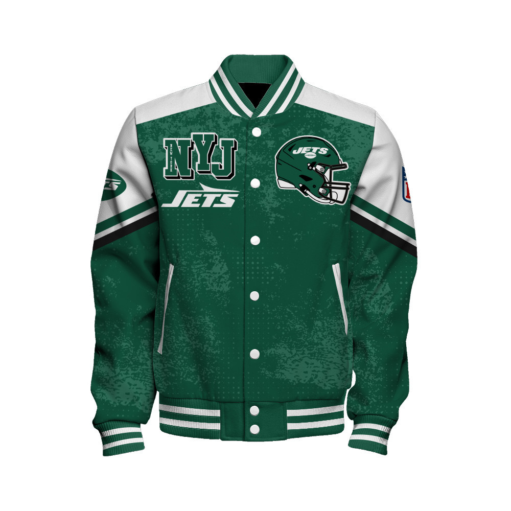 New York Jets - Immortal Style Unisex Varsity Jacket - Famjoys New York Jets - Immortal Style Unisex Varsity Jacket - Famjoys