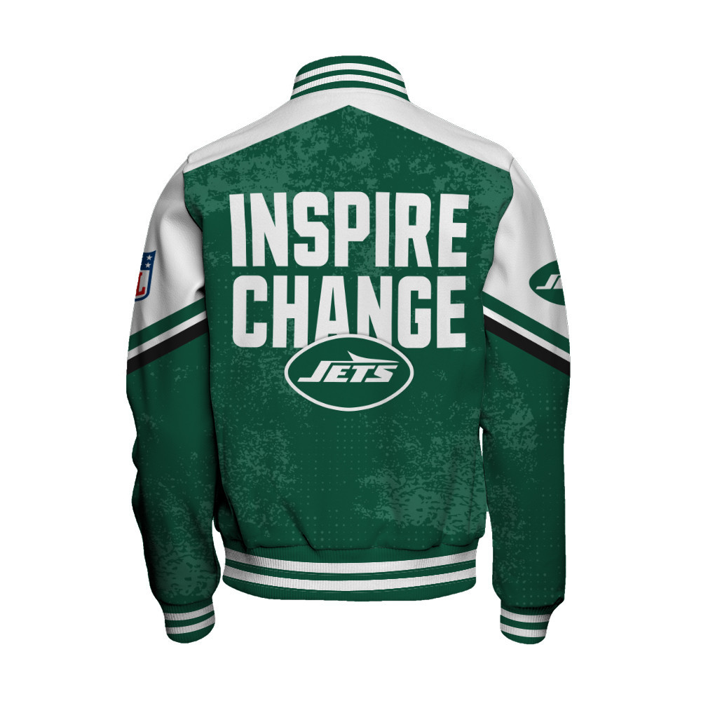 New York Jets - Immortal Style Unisex Varsity Jacket - Famjoys New York Jets - Immortal Style Unisex Varsity Jacket - Famjoys