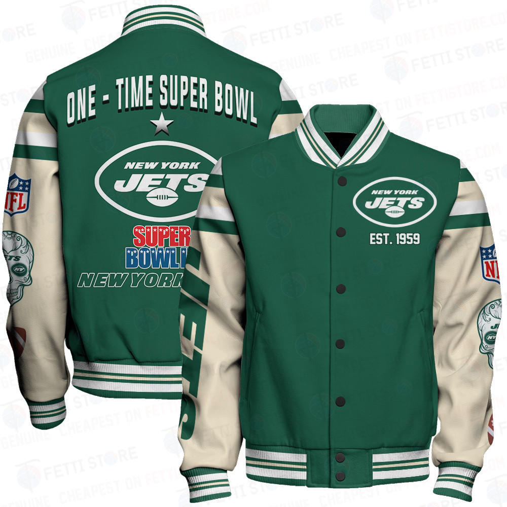 New York Jets National Football League Print Varsity Jacket SFAT V2 - Famjoys New York Jets National Football League Print Varsity Jacket SFAT V2 - Famjoys