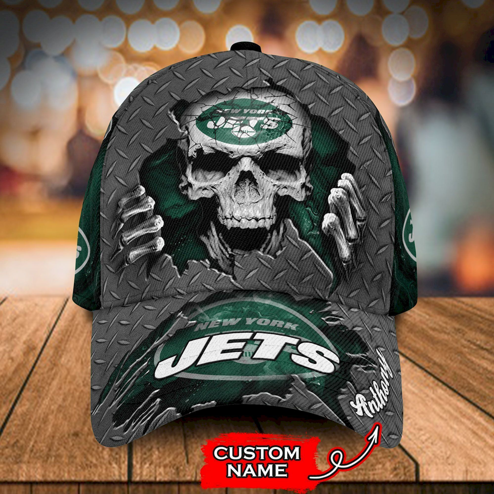 New York Jets- Personalized Skull Cap-SPCAP0109024