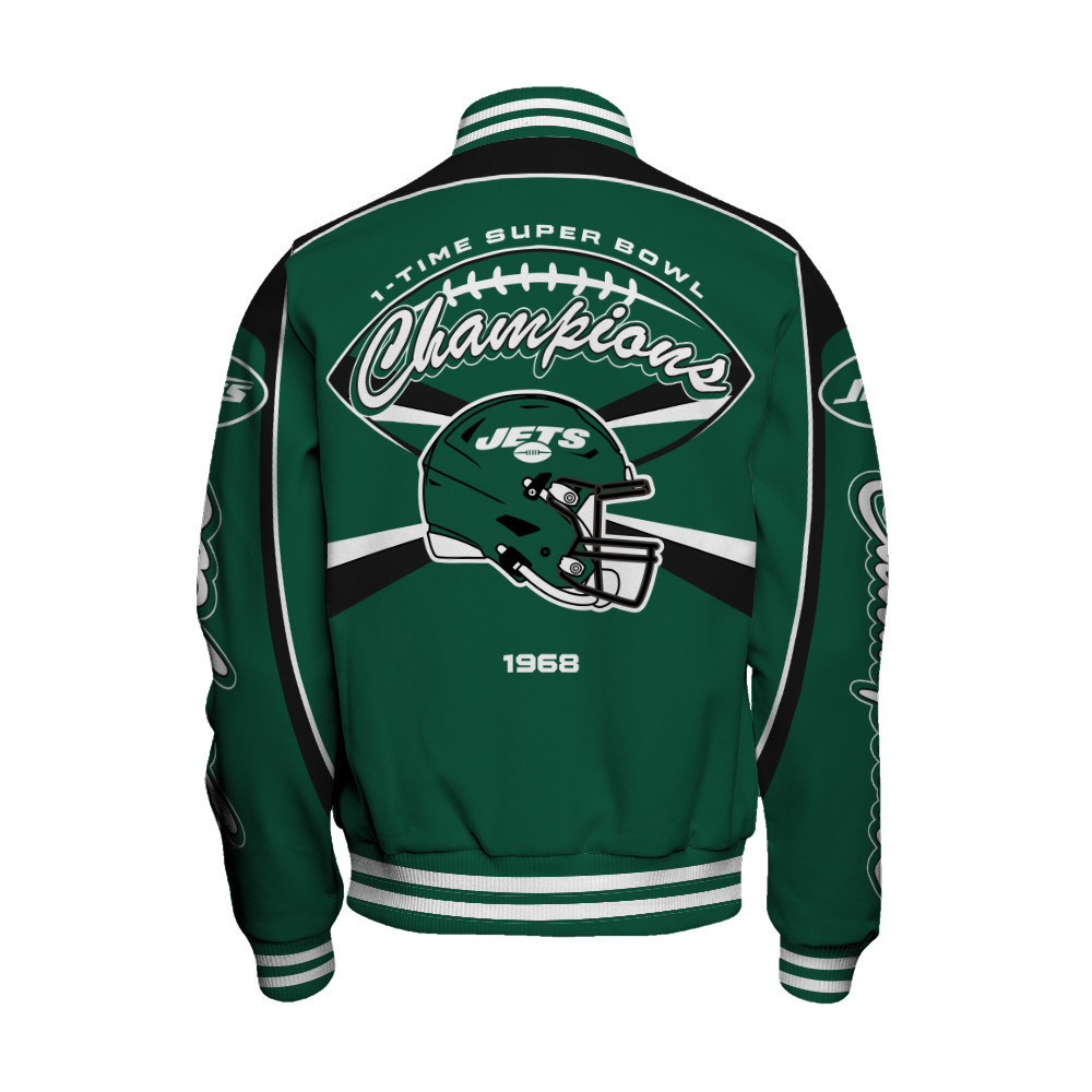 New York Jets Super Bowl Champions We'll Always Be Together Varsity Jacket - Famjoys New York Jets Super Bowl Champions We'll Always Be Together Varsity Jacket - Famjoys
