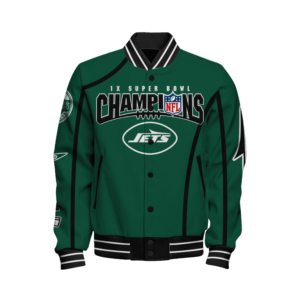 New York Jets Super Bowl Champions Winning Spirit Varsity Jacket - Famjoys New York Jets Super Bowl Champions Winning Spirit Varsity Jacket - Famjoys