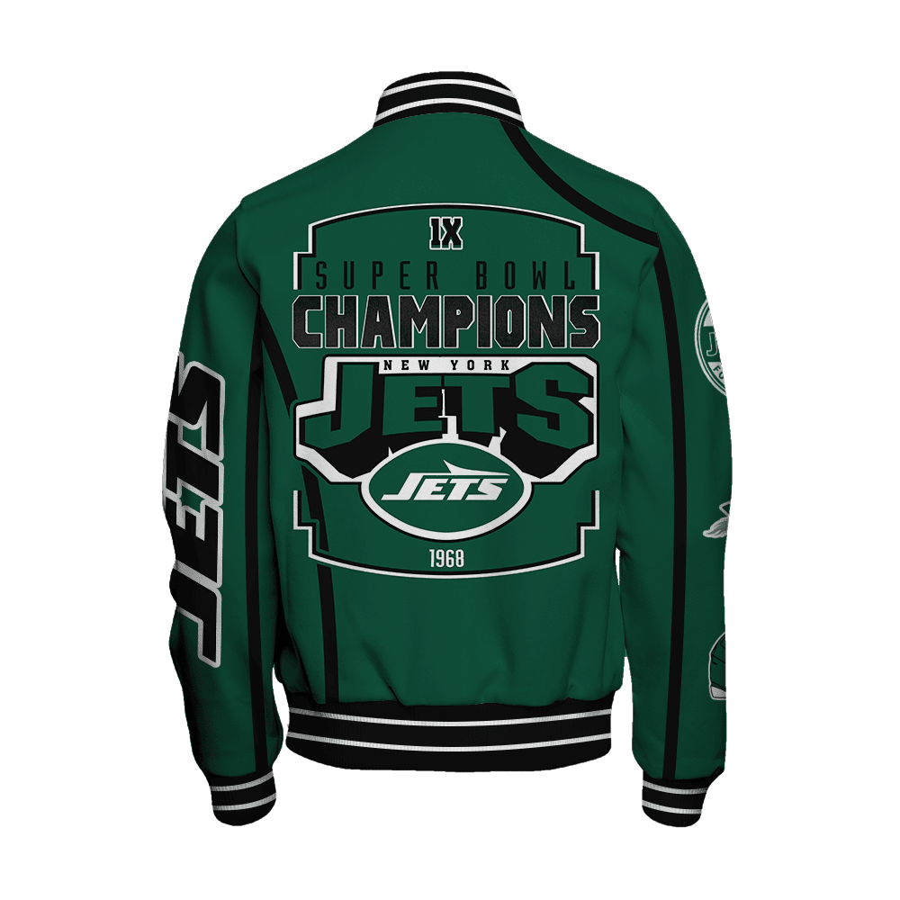 New York Jets Super Bowl Champions Winning Spirit Varsity Jacket - Famjoys New York Jets Super Bowl Champions Winning Spirit Varsity Jacket - Famjoys