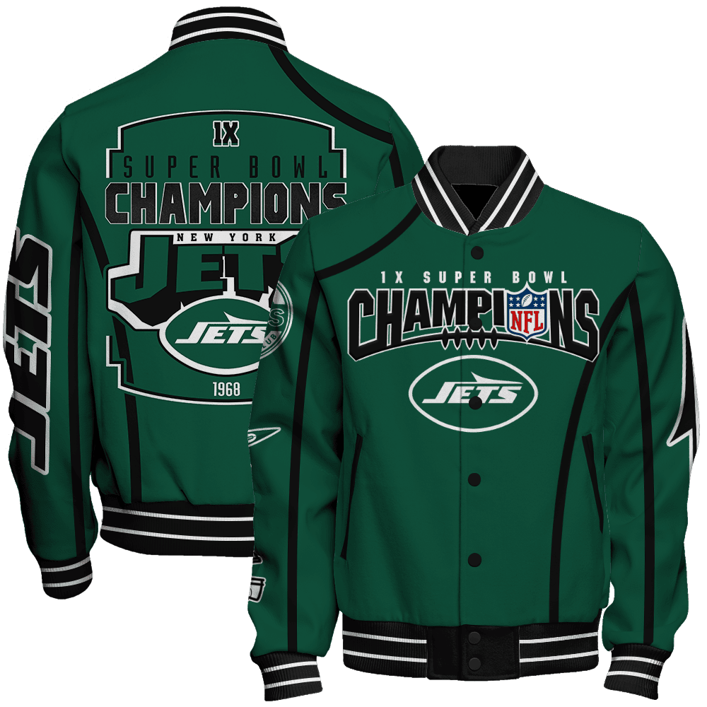 New York Jets Super Bowl Champions Winning Spirit Varsity Jacket - Famjoys New York Jets Super Bowl Champions Winning Spirit Varsity Jacket - Famjoys