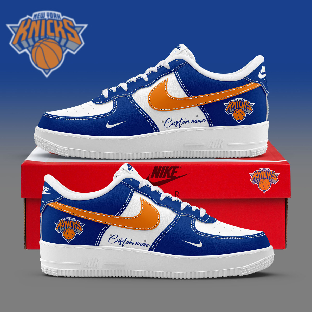 New York Knicks Custom Name For Fans Shoes-SP28032411ID10DS10 - Famjoys New York Knicks Custom Name For Fans Shoes-SP28032411ID10DS10 - Famjoys