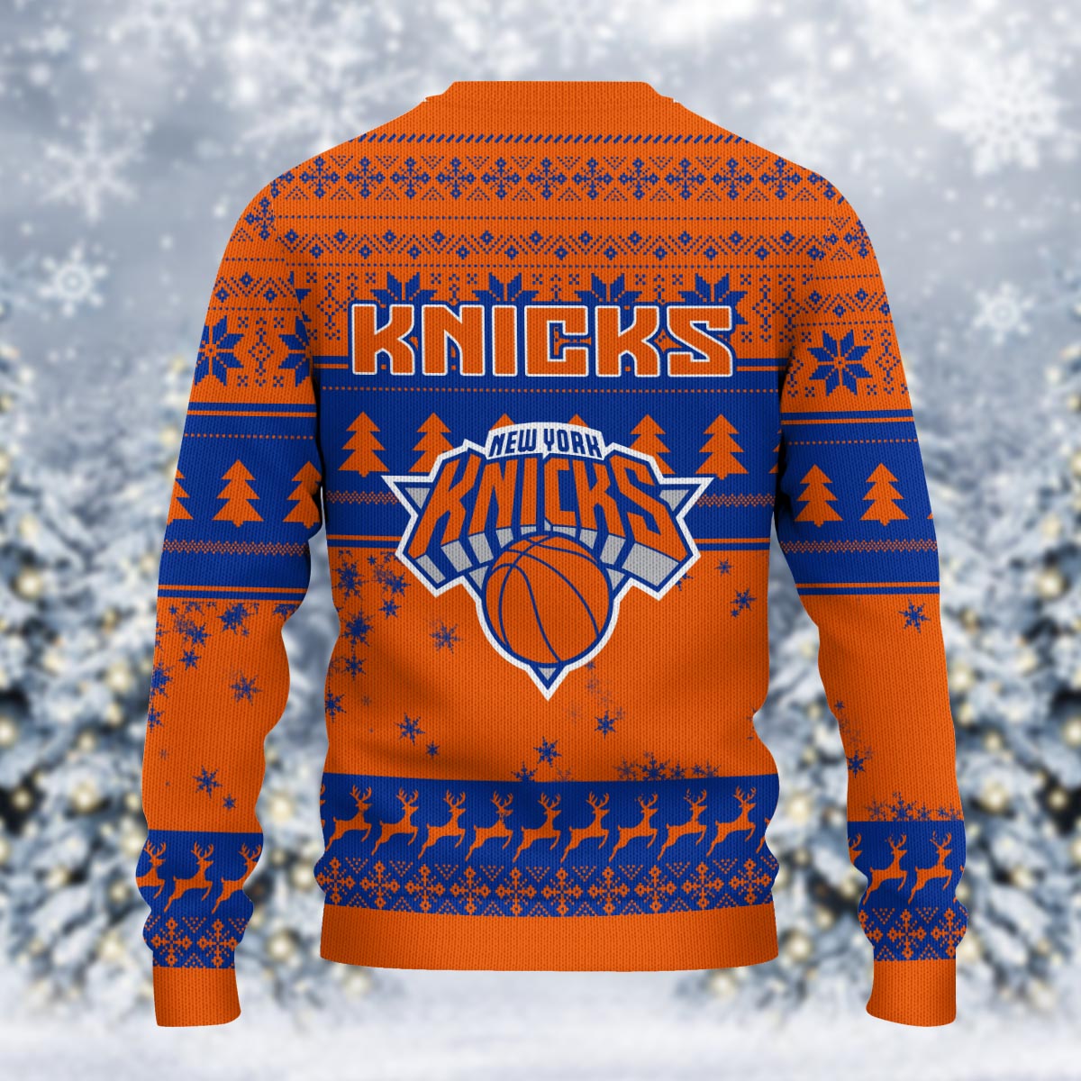 New York Knicks Grinch Christmas Ugly Sweater - Famjoys New York Knicks Grinch Christmas Ugly Sweater - Famjoys