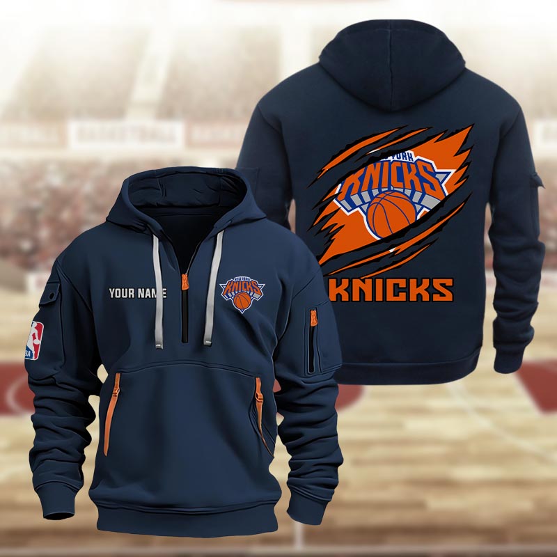 New York Knicks Heavy Hoodie - Famjoys New York Knicks Heavy Hoodie - Famjoys