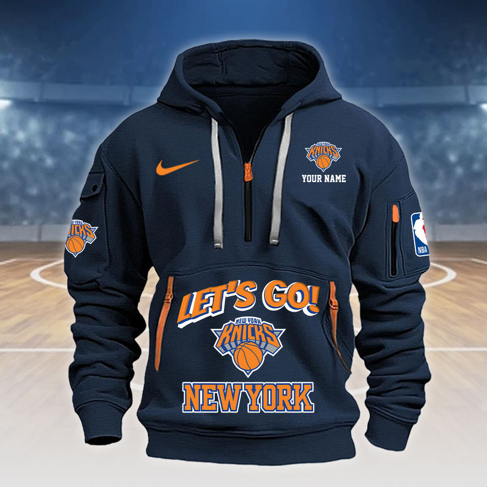 New York Knicks Heavy Hoodie - Famjoys New York Knicks Heavy Hoodie - Famjoys
