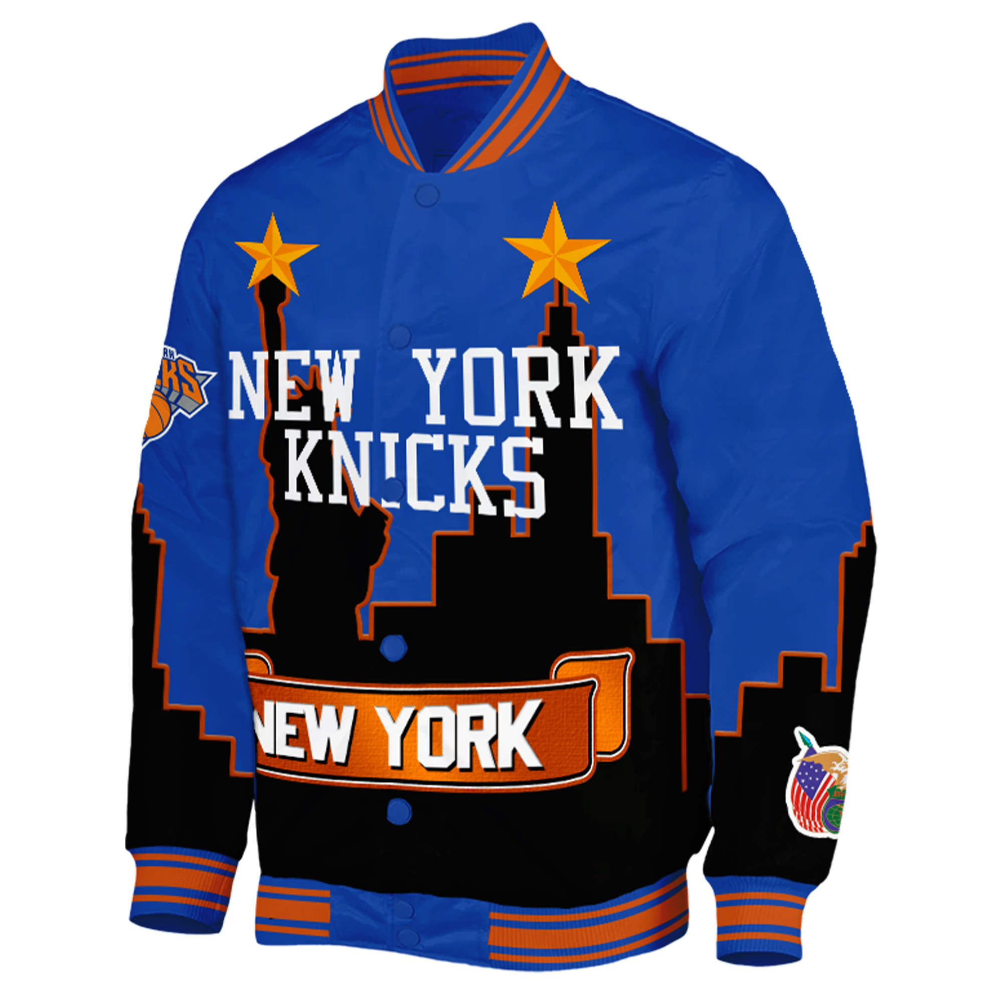 New York Knicks Premium Bomber Jacket - Famjoys New York Knicks Premium Bomber Jacket - Famjoys