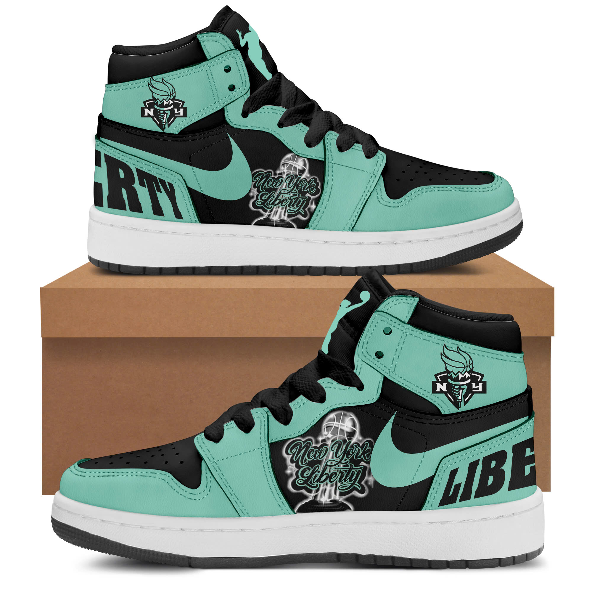 New York Liberty WFinals Champions Sport Shoes - Famjoys New York Liberty WFinals Champions Sport Shoes - Famjoys