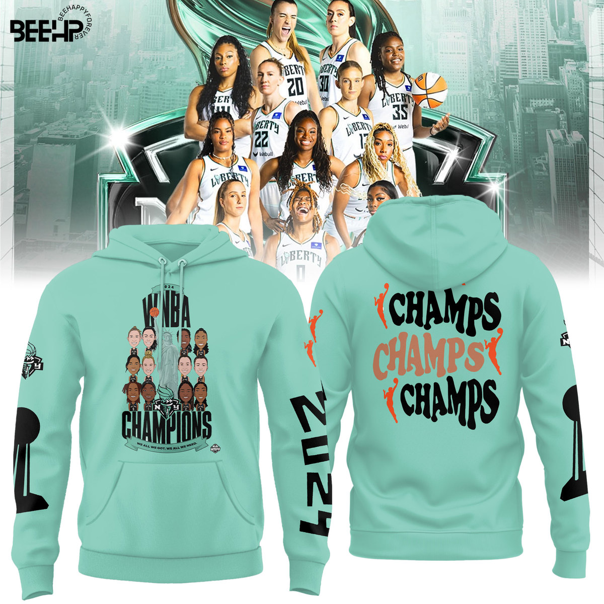 New York Liberty WNBA Finals Champions Shirt - Famjoys New York Liberty WNBA Finals Champions Shirt - Famjoys