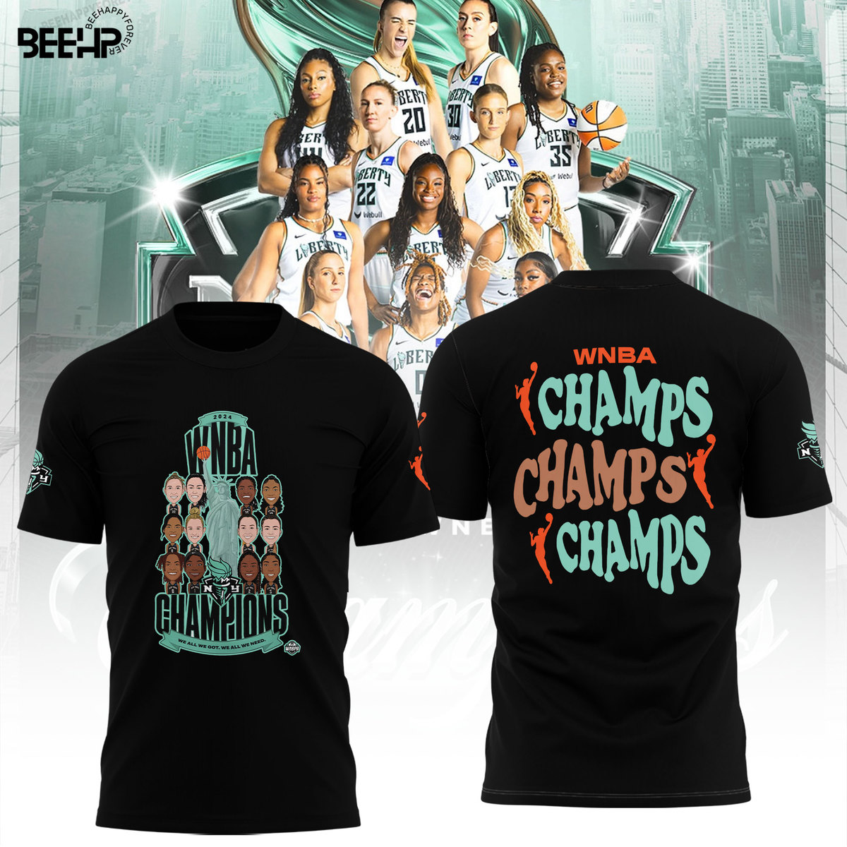 New York Liberty WNBA Finals Champions Shirt - Famjoys New York Liberty WNBA Finals Champions Shirt - Famjoys