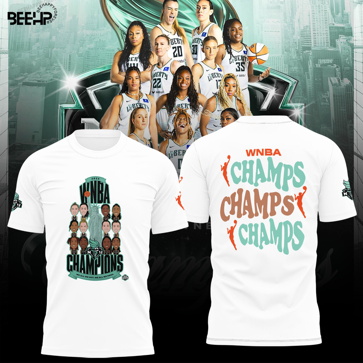 New York Liberty WNBA Finals Champions Shirt - Famjoys New York Liberty WNBA Finals Champions Shirt - Famjoys