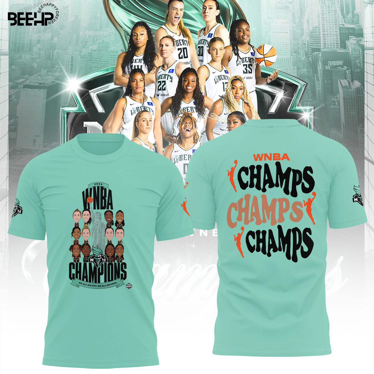 New York Liberty WNBA Finals Champions Shirt - Famjoys New York Liberty WNBA Finals Champions Shirt - Famjoys