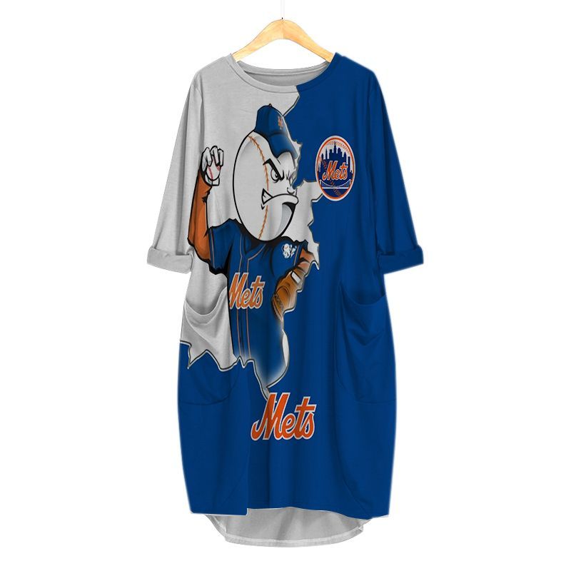 New York Mets All Over Print Caftan2217 - Famjoys New York Mets All Over Print Caftan2217 - Famjoys