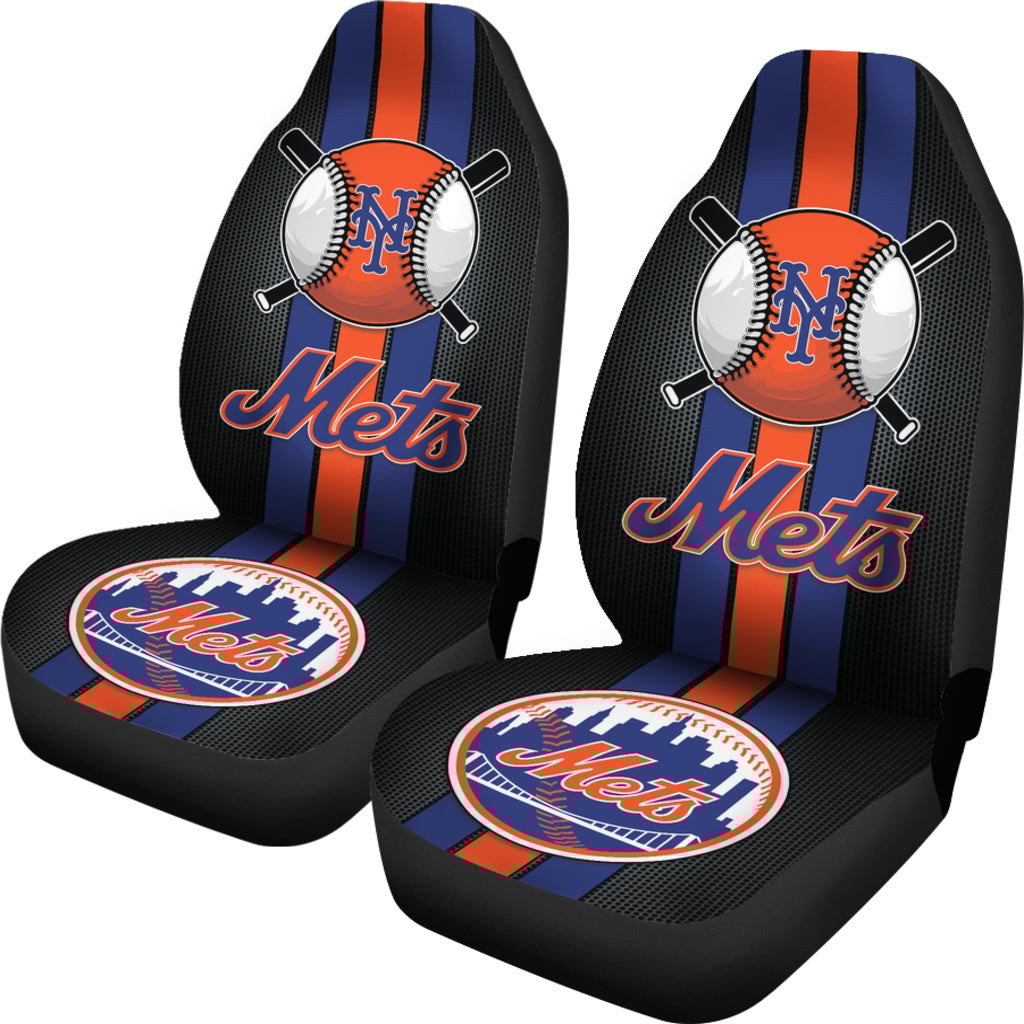 New York Mets Car Seat Covers MBL Baseball Ph220914-19 - Famjoys New York Mets Car Seat Covers MBL Baseball Ph220914-19 - Famjoys