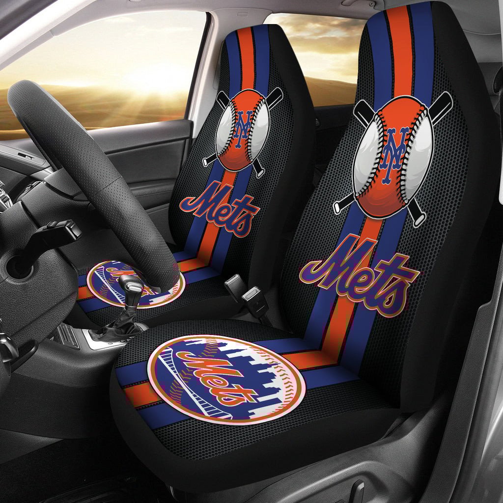 New York Mets Car Seat Covers MBL Baseball Ph220914-19 - Famjoys New York Mets Car Seat Covers MBL Baseball Ph220914-19 - Famjoys