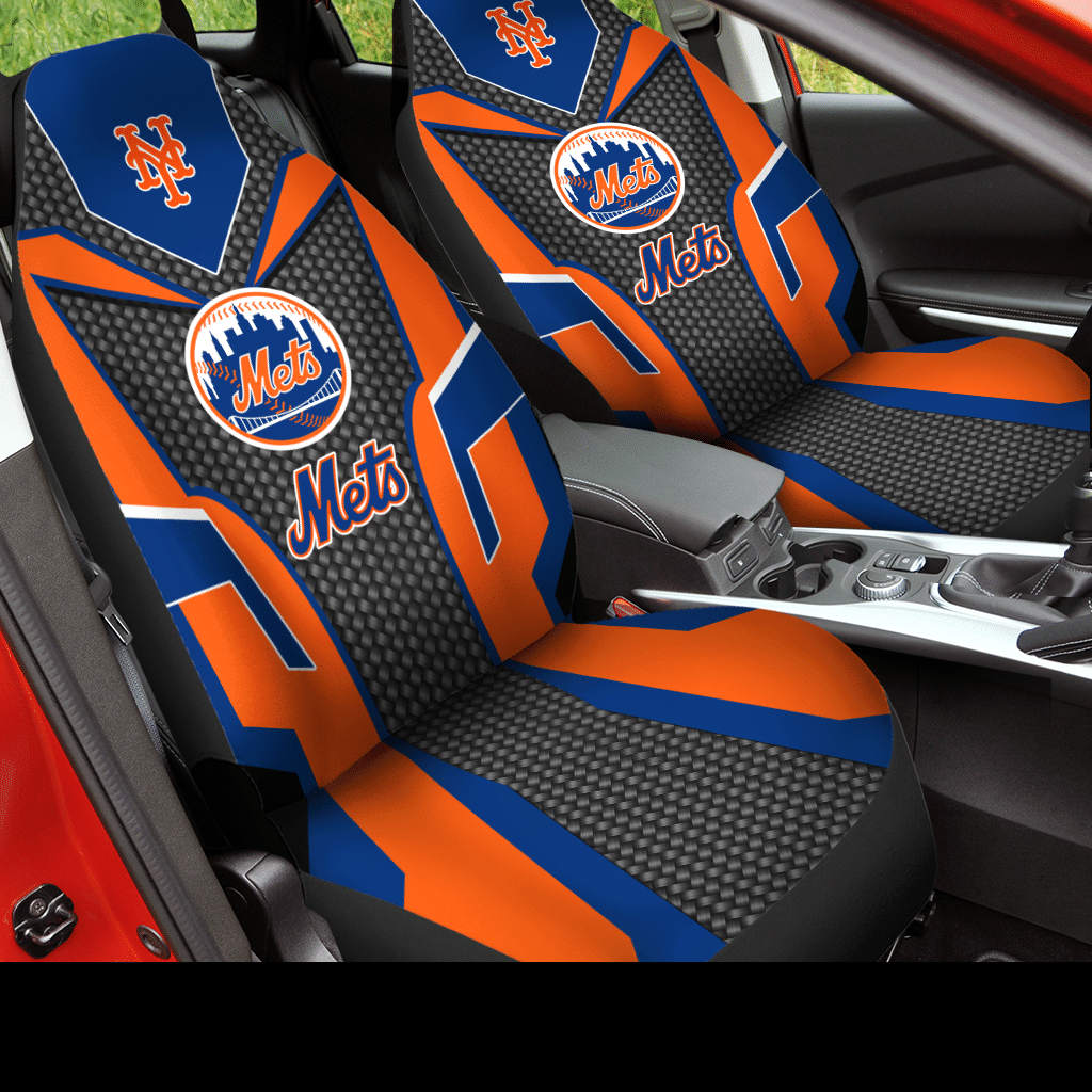 New York Mets Car Seat Covers -V3 - Famjoys New York Mets Car Seat Covers -V3 - Famjoys
