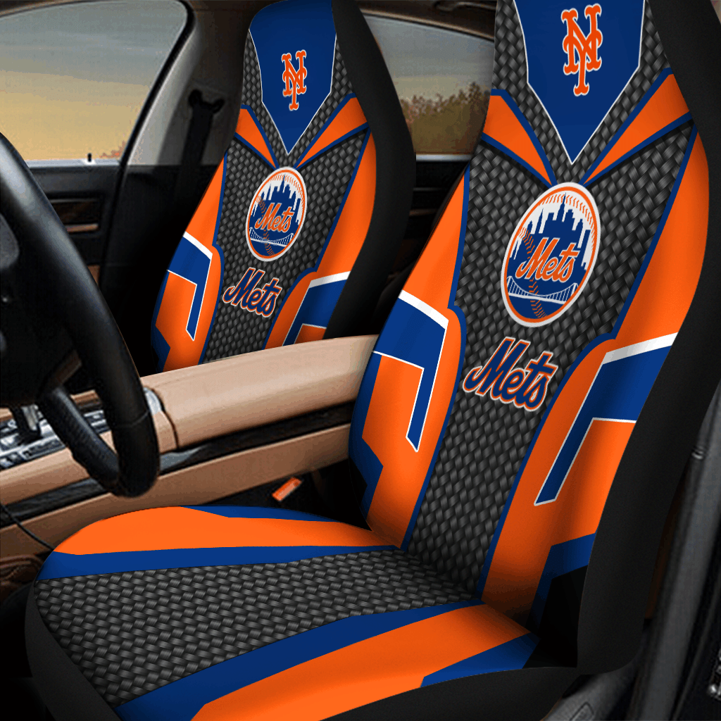 New York Mets Car Seat Covers -V3 - Famjoys New York Mets Car Seat Covers -V3 - Famjoys