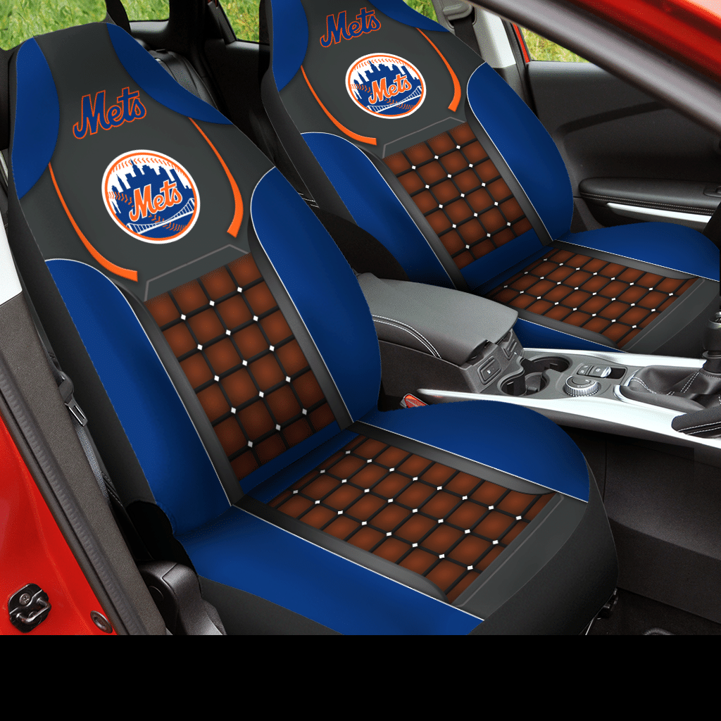New York Mets Car Seat Covers -V4 - Famjoys New York Mets Car Seat Covers -V4 - Famjoys
