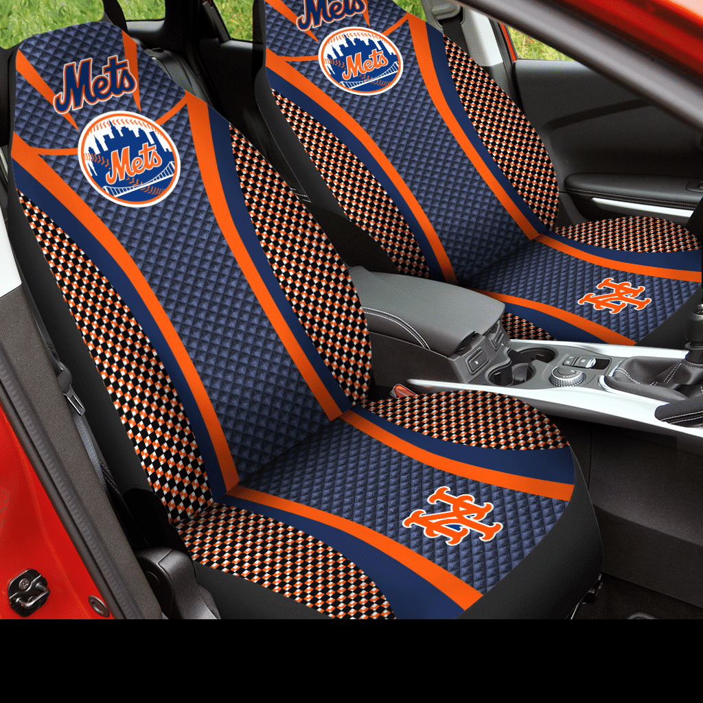 New York Mets Car Seat Covers -V8 - Famjoys New York Mets Car Seat Covers -V8 - Famjoys