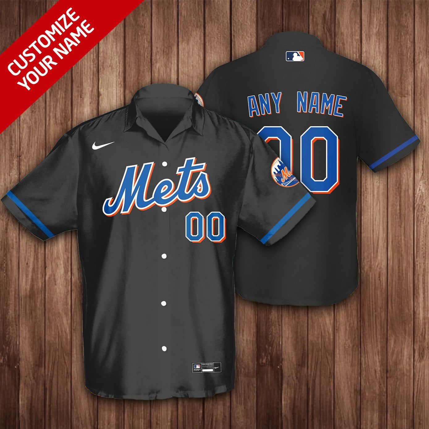 New York Mets Hawaiian Shirt - Famjoys New York Mets Hawaiian Shirt - Famjoys