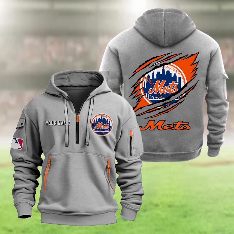 New York Mets Heavy Hoodie - Famjoys New York Mets Heavy Hoodie - Famjoys