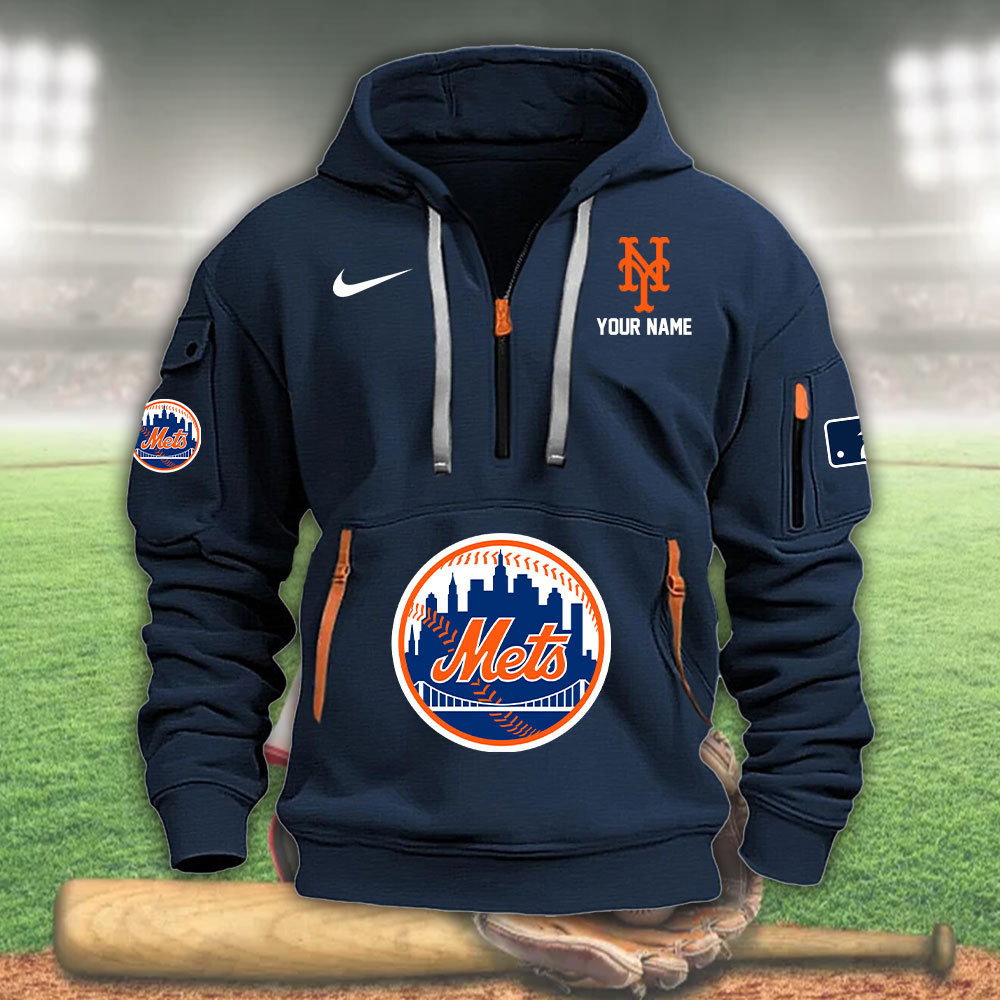 New york METS Heavy Hoodie - Famjoys New york METS Heavy Hoodie - Famjoys