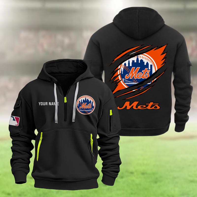 New York Mets Heavy Hoodie - Famjoys New York Mets Heavy Hoodie - Famjoys