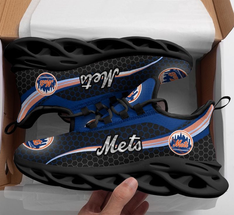 New York Mets Honeycomb Pattern Max Soul Shoes NEW019350 - Famjoys New York Mets Honeycomb Pattern Max Soul Shoes NEW019350 - Famjoys