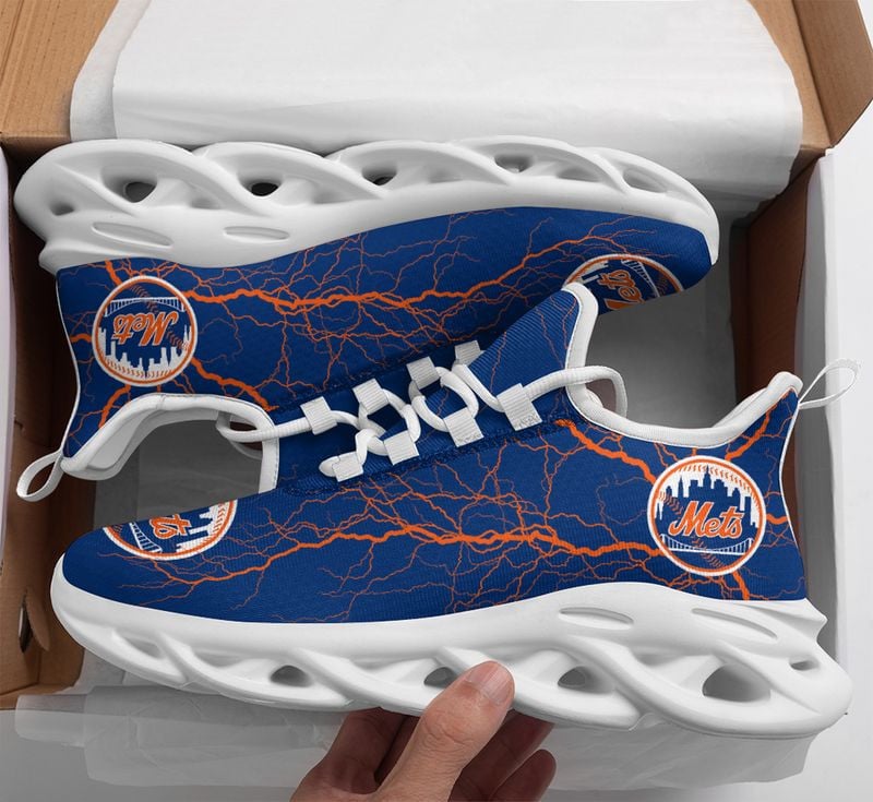 New York Mets Lightning Pattern Max Soul Shoes NEW020550 - Famjoys New York Mets Lightning Pattern Max Soul Shoes NEW020550 - Famjoys