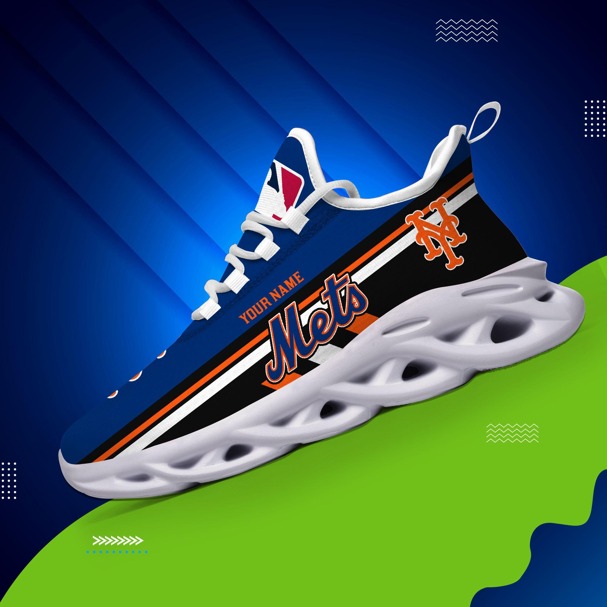 New York Mets Max Soul Sneaker - Famjoys New York Mets Max Soul Sneaker - Famjoys
