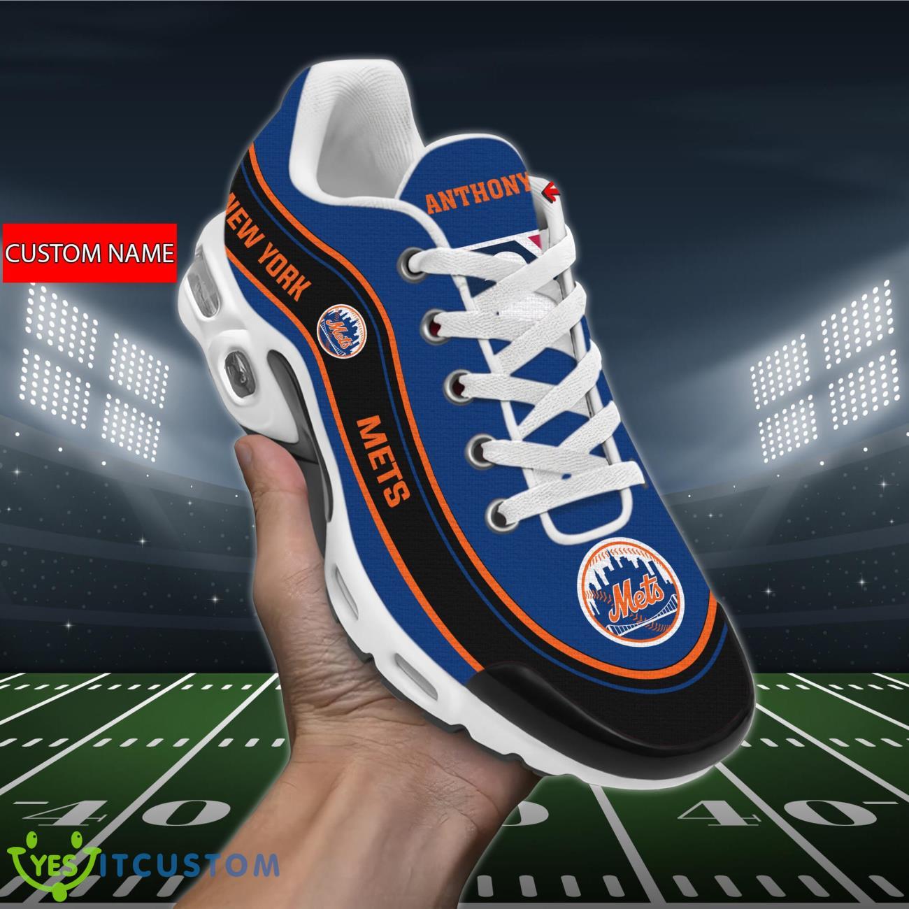 New York Mets MLB Personalized Name Air Cushion Sports Shoes Sneaker KLTNS220381 - Famjoys New York Mets MLB Personalized Name Air Cushion Sports Shoes Sneaker KLTNS220381 - Famjoys