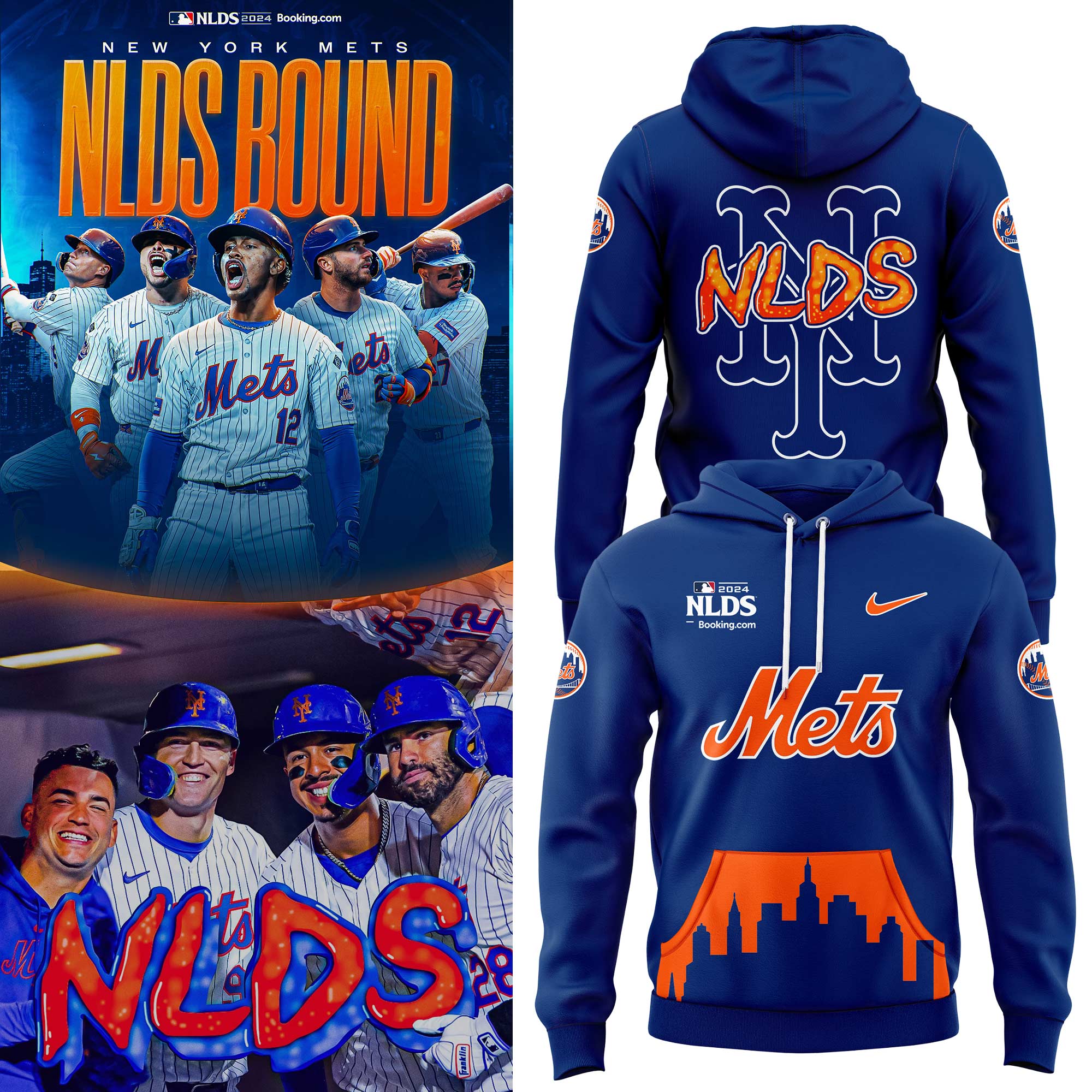 New York Mets NLDS Hoodie - Famjoys New York Mets NLDS Hoodie - Famjoys