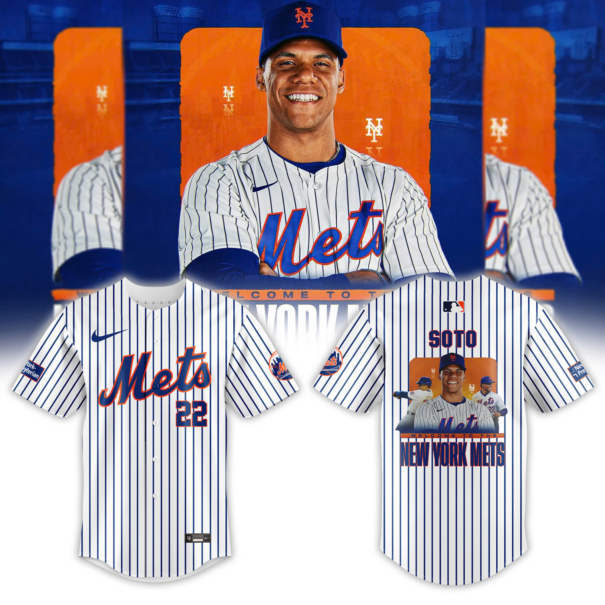 New York Mets Soto Baseball Jersey V2 - Famjoys New York Mets Soto Baseball Jersey V2 - Famjoys