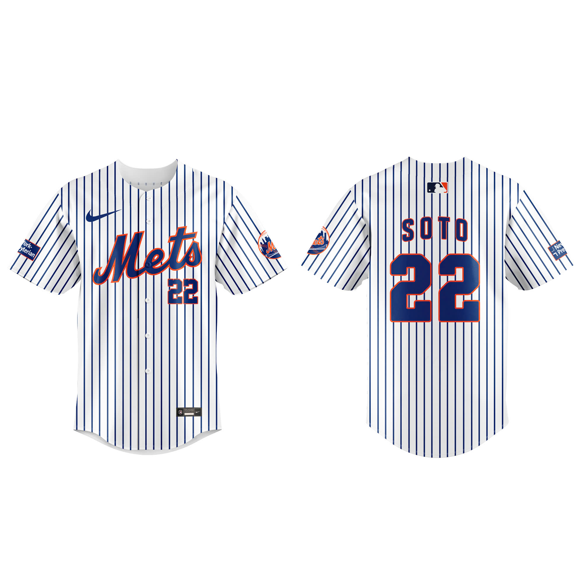 New York Mets Soto Baseball Jersey V2 - Famjoys New York Mets Soto Baseball Jersey V2 - Famjoys