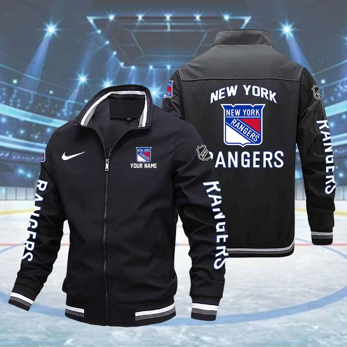 new york rangers Boomber Jacket - Famjoys new york rangers Boomber Jacket - Famjoys