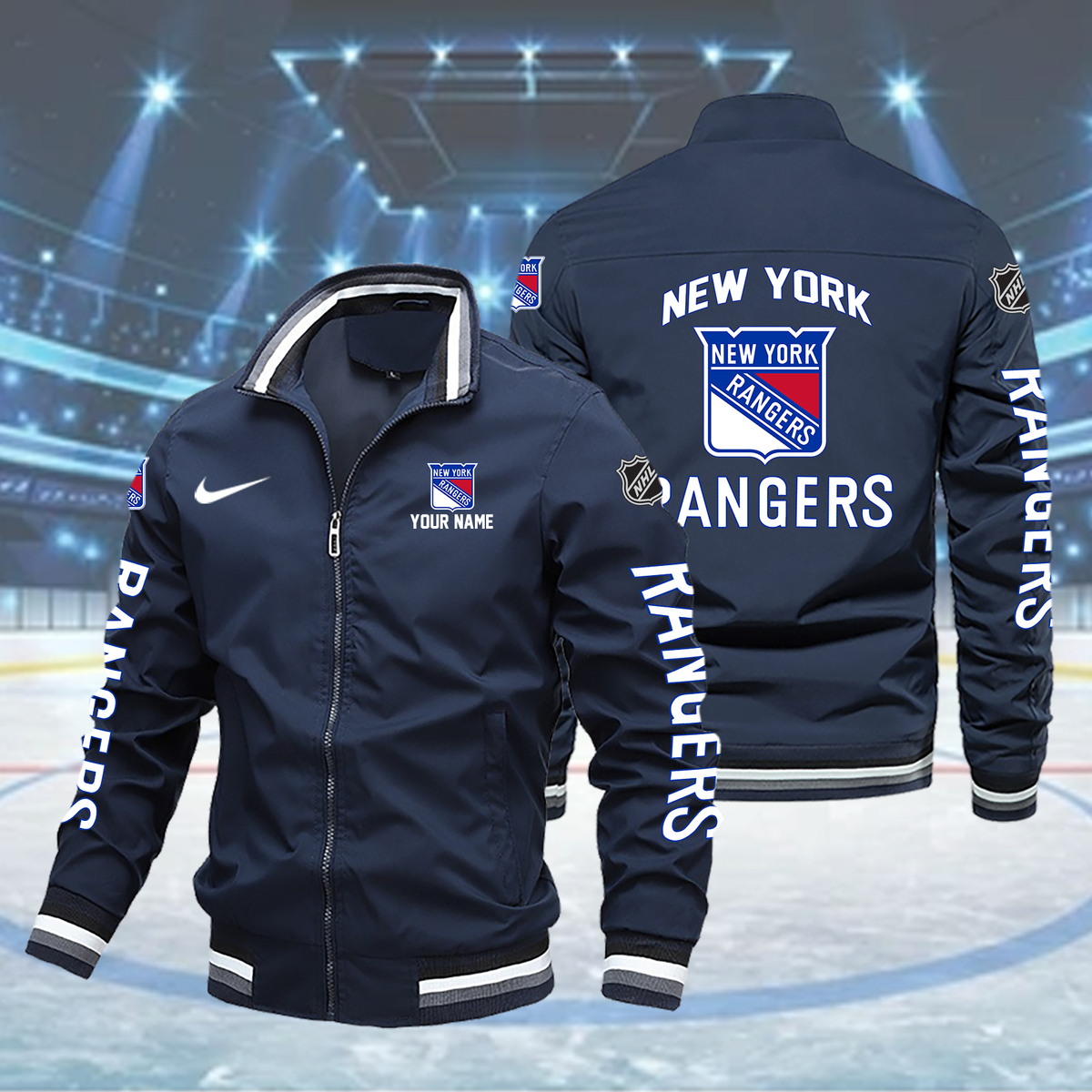 new york rangers Boomber Jacket - Famjoys new york rangers Boomber Jacket - Famjoys