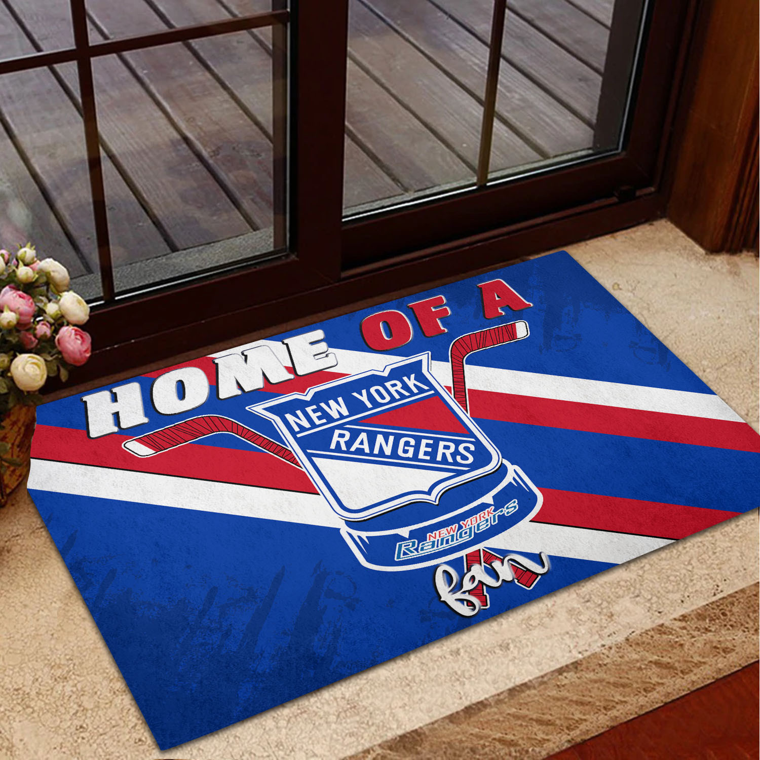 New York Rangers Doormat 379 - Famjoys New York Rangers Doormat 379 - Famjoys