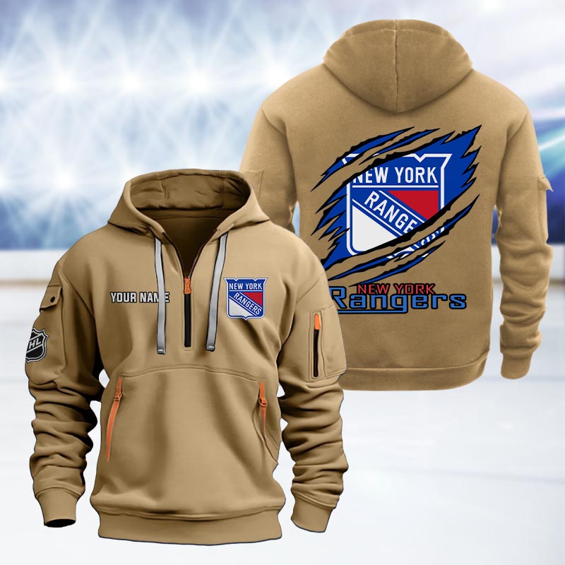 New York Rangers Heavy Hoodie - Famjoys New York Rangers Heavy Hoodie - Famjoys