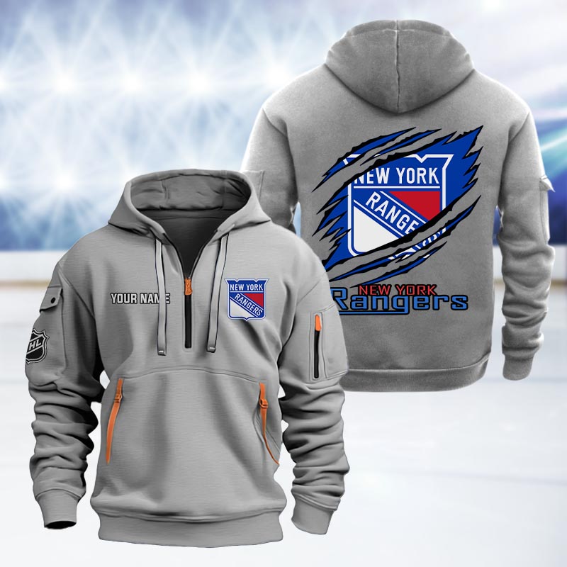 New York Rangers Heavy Hoodie - Famjoys New York Rangers Heavy Hoodie - Famjoys