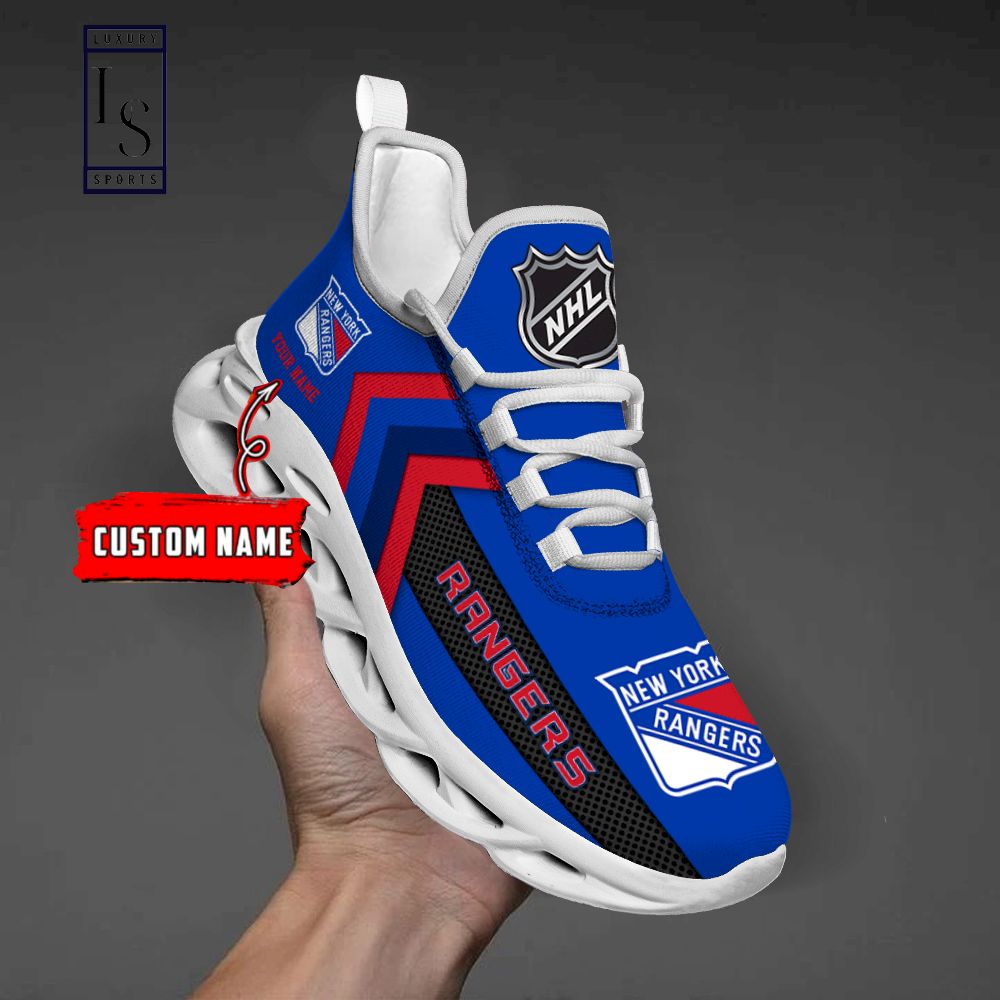 New York Rangers NHL Personalized Max Soul Shoes - Famjoys New York Rangers NHL Personalized Max Soul Shoes - Famjoys