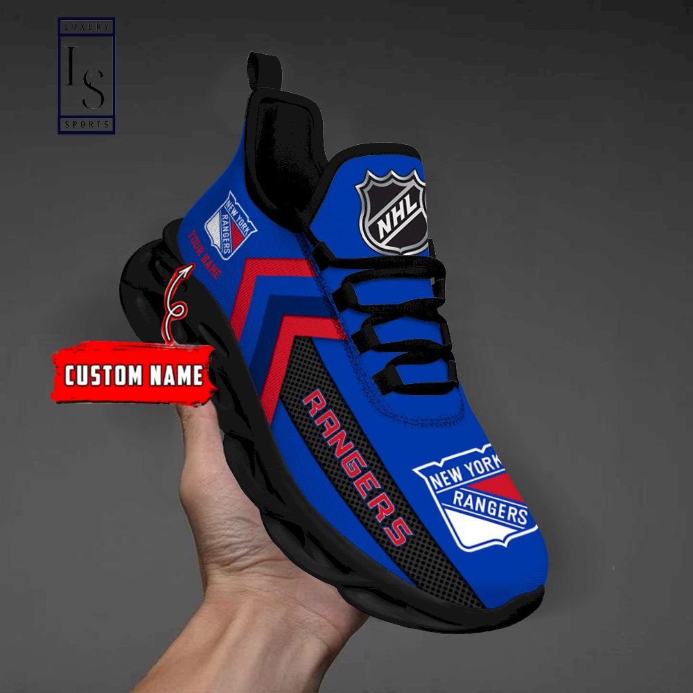 New York Rangers NHL Personalized Max Soul Shoes - Famjoys New York Rangers NHL Personalized Max Soul Shoes - Famjoys